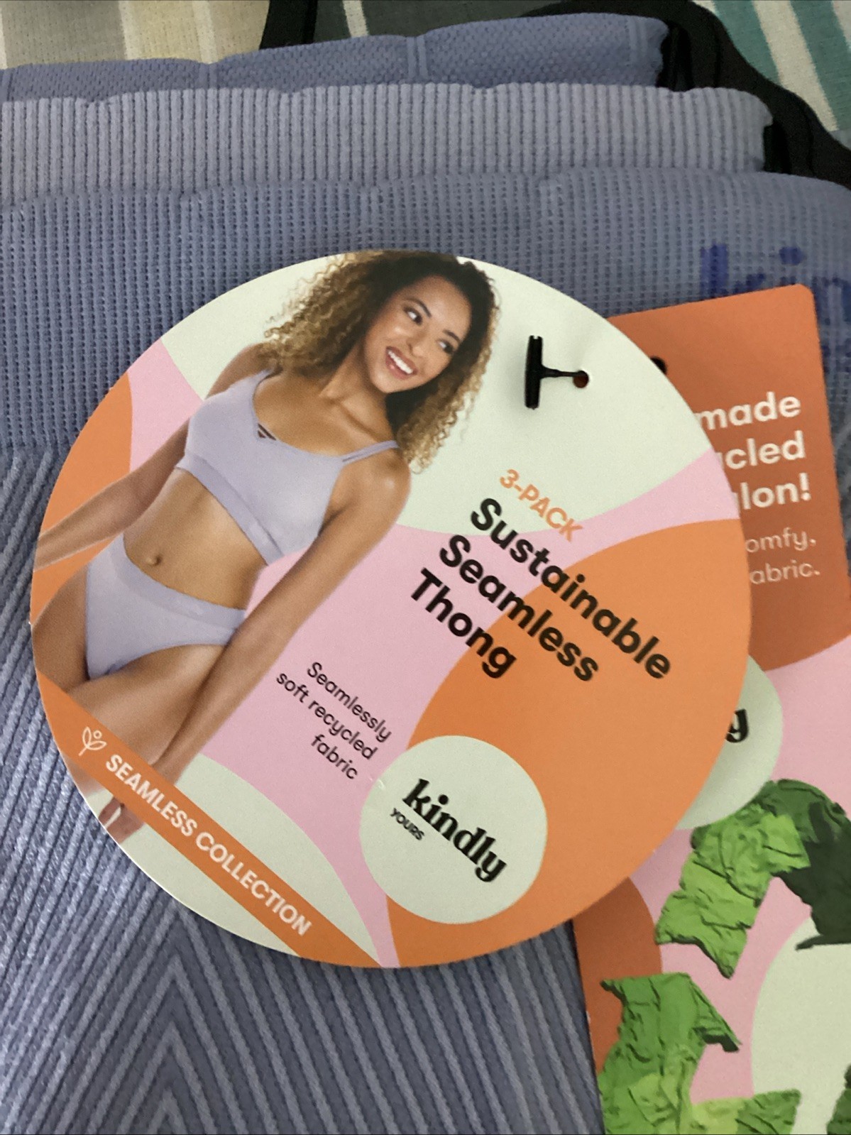 KINDLY YOURS 3-Pack SUSTAINABLE SEAMLESS THONG Panties Sz. XL*