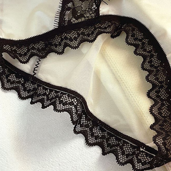 5 Pack Lot Sexy Womens Satin Panties Underwear Lace See Through Lingeries Brief