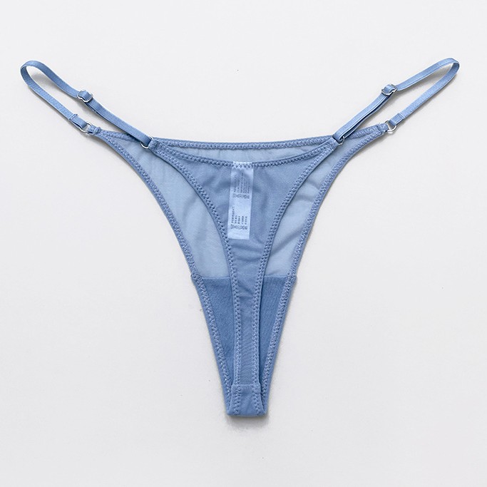 3 Pack Lot Sexy Womens See Through Sheer Panties Thong G string Underwear Bikini