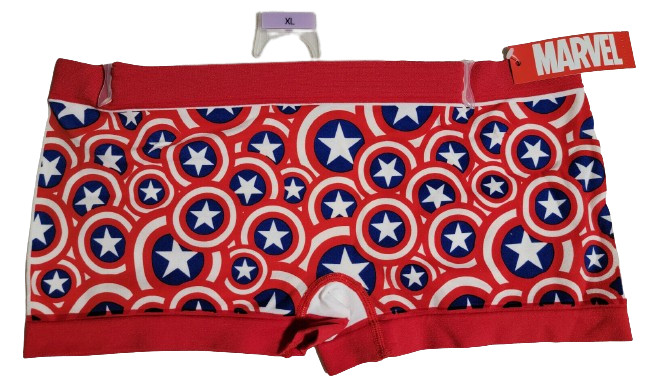 Marvel Heroes Comics Captain America Women’s Seamless Boyshort Panty Underwear!