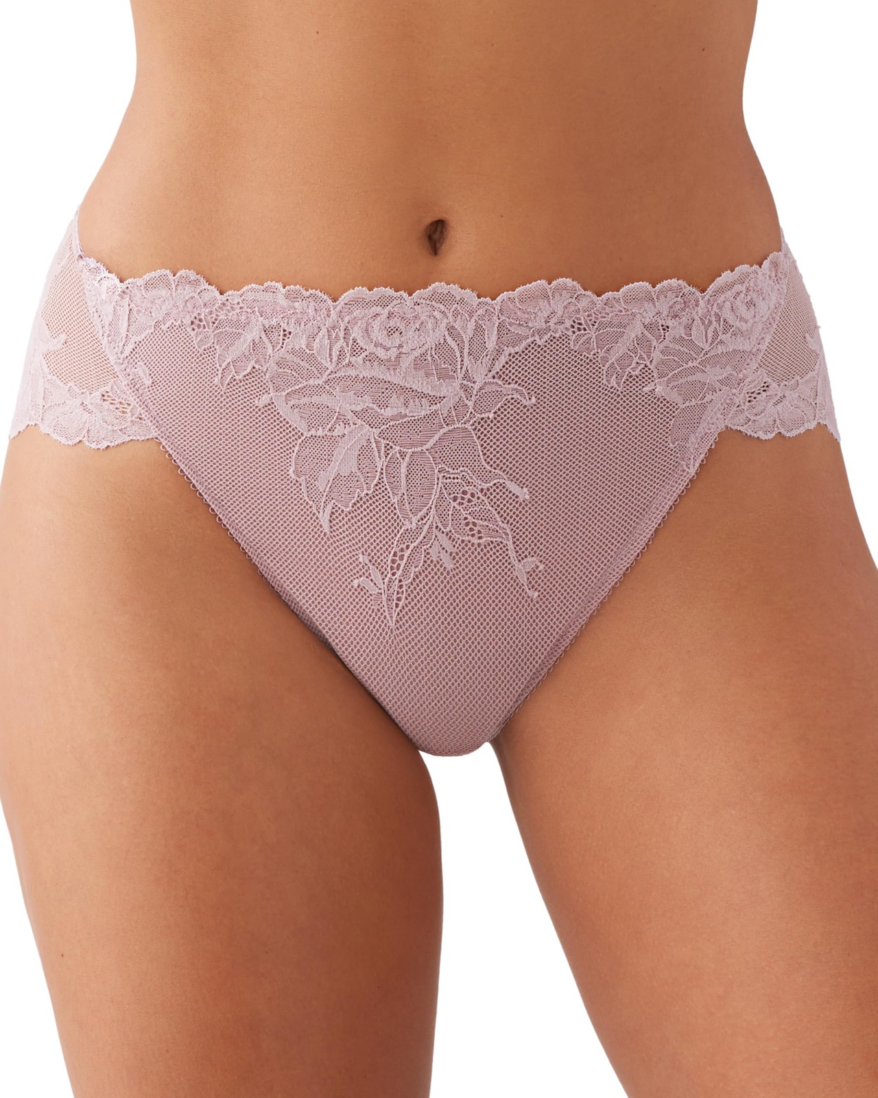 Wacoal Vivid Attraction Lace Mesh Hi-Cut Brief Panty 841384 XL