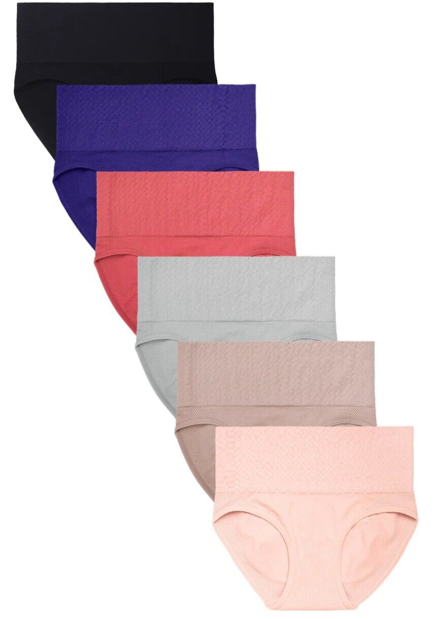 Lot of 3-6 Womens High Waist Stretch Tummy Control Body Shaper Panties Under 337
