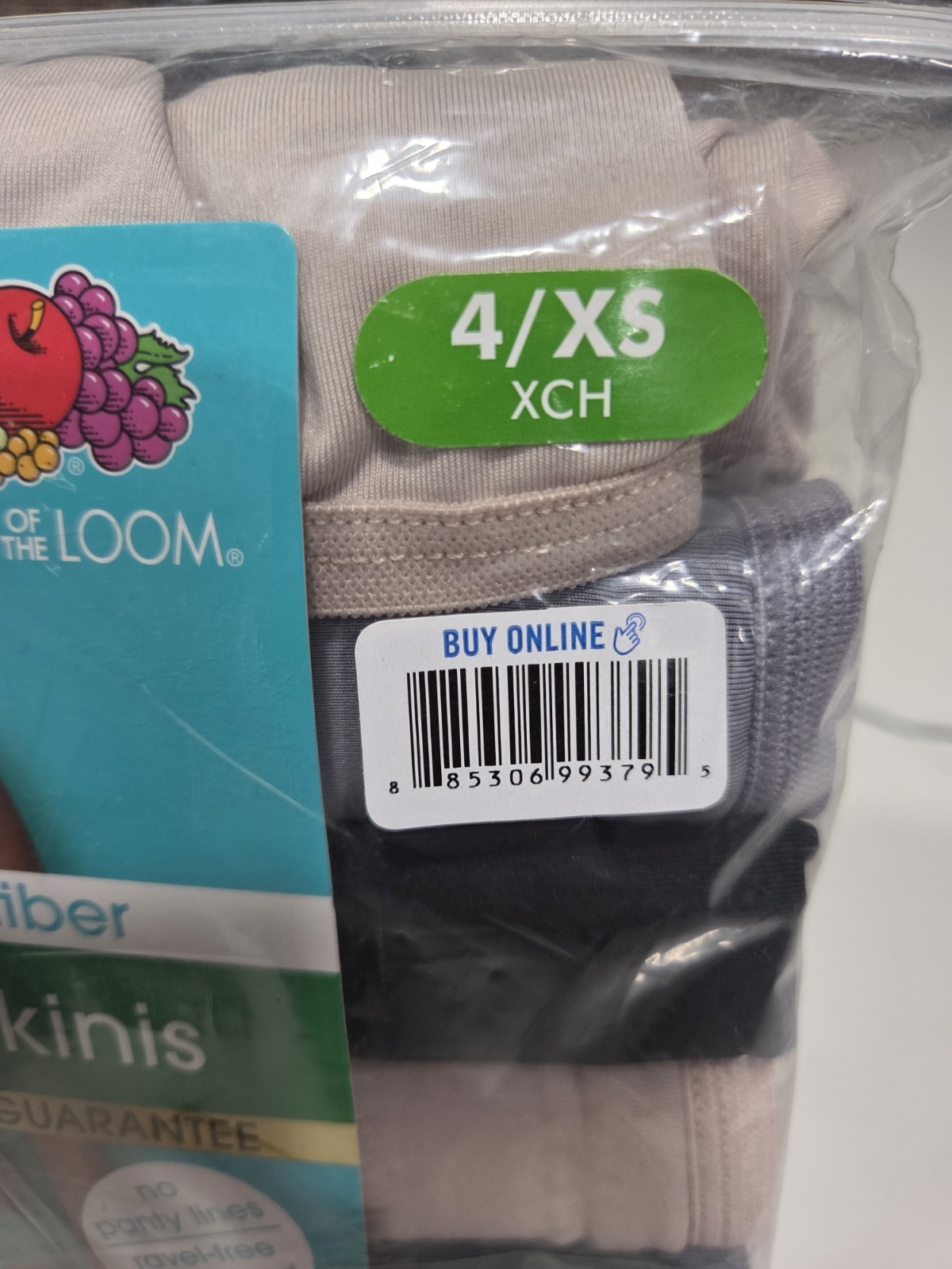 Fruit of the Loom Women Size 4/XS Bikini Panties Underwear Swim Bin