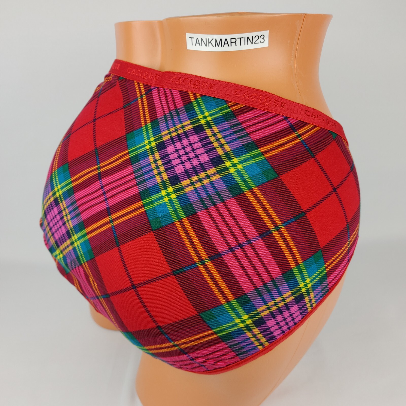 LANE BRYANT CACIQUE COTTON HIPSTER 18/20 PLUS RED PINK YELLOW GREEN PURPLE PLAID