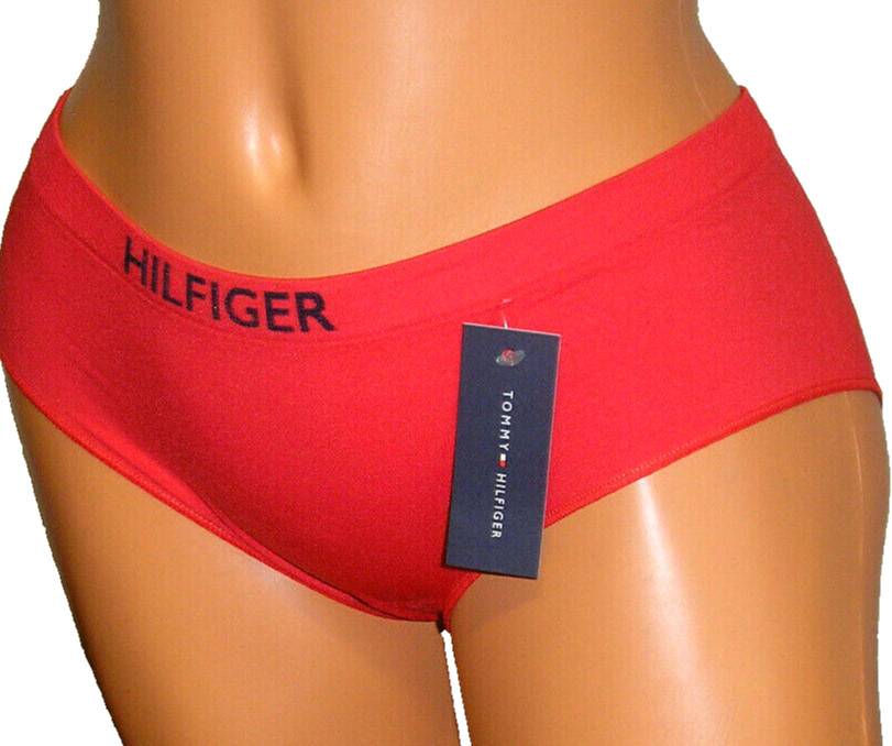 Panties Lingerie Tommy Hilfiger Red Seamless Hipster Sz 6 Medium Adult Gift