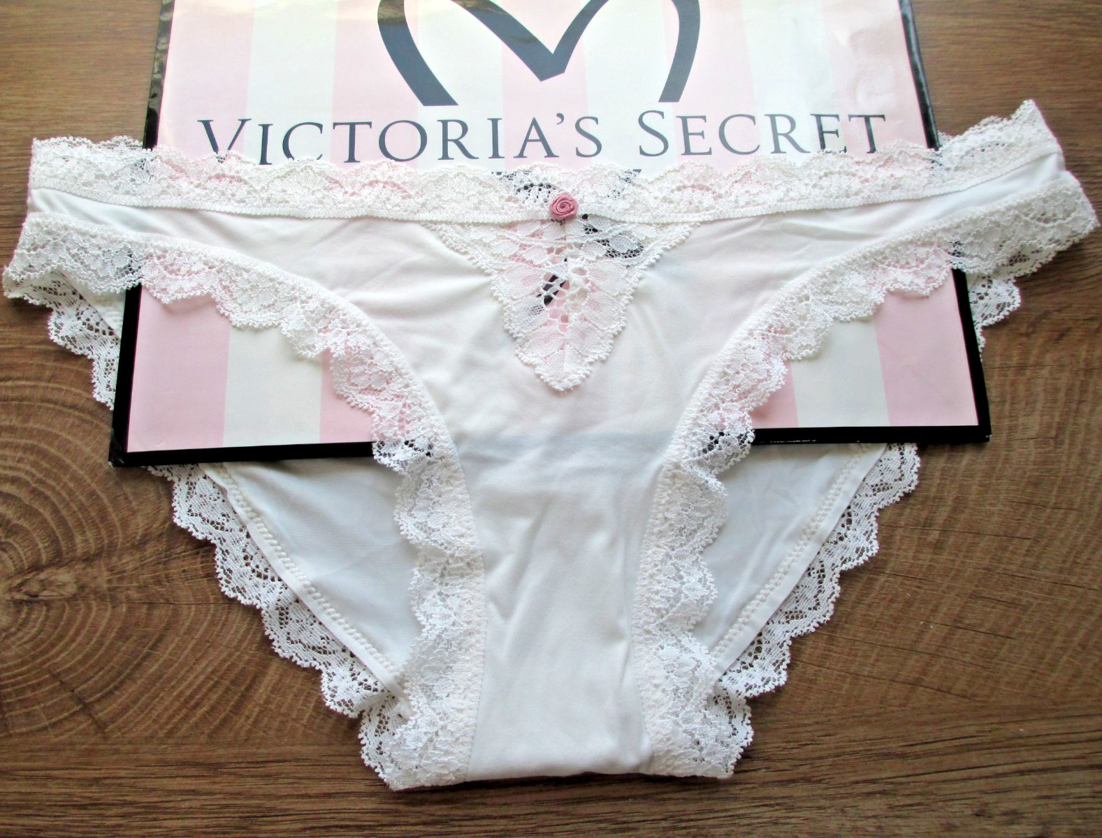 VICTORIA’S SECRET DREAM ANGELS Bikini Panty S M L XL Coconut White FREE SHIP 4+