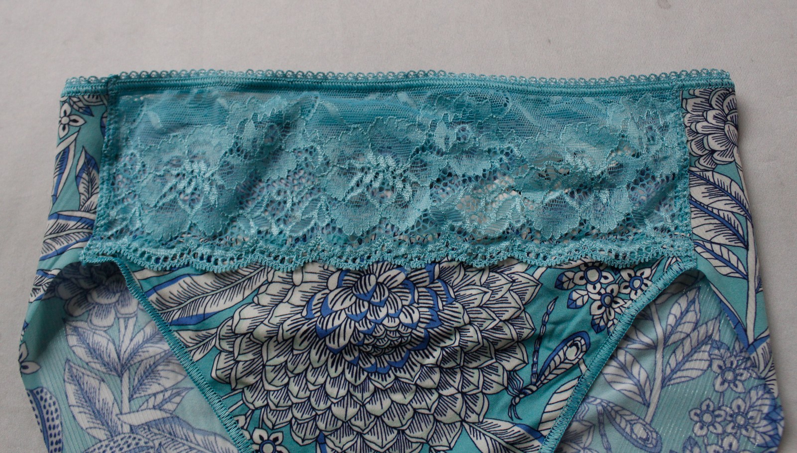 Soma Women’s Vanishing Edge Microfiber High-Leg Brief DH3 Sea Blue Small NWT