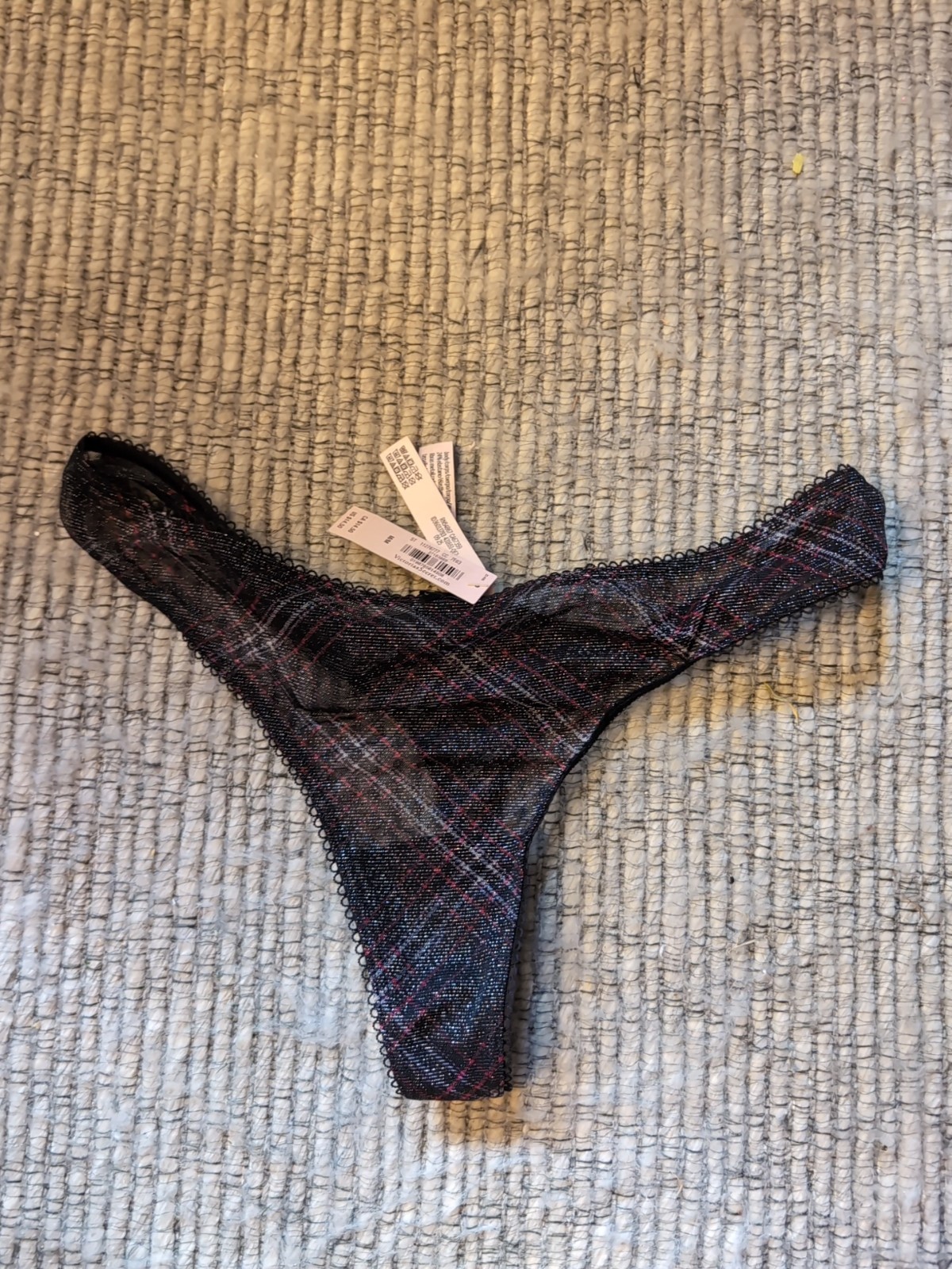 NWT Lot Victoria’s Secret Very Sexy Sz M Pink Logo Stripe Shine Polka Dot Thong