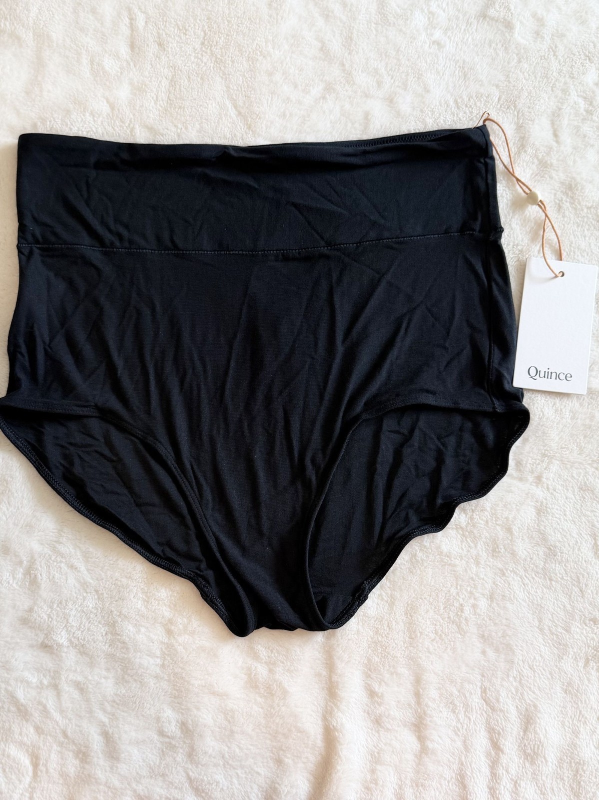 NWT Quince Micromodal Maternity & Postpartum Brief (6-pack) in Black – Medium