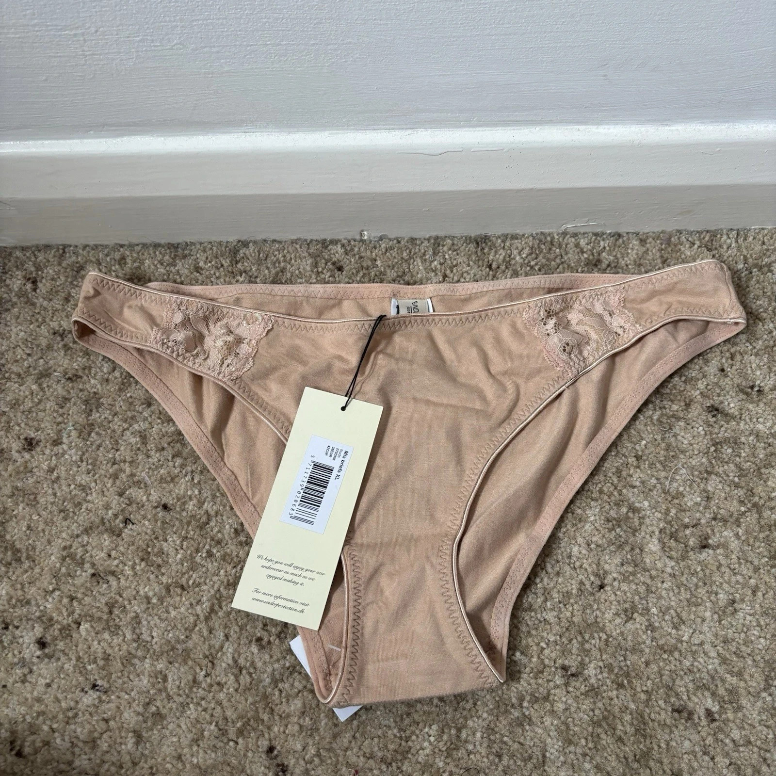 Ladies Briefs Underprotection By Mia Nude Sustainable Knickers XL 30” Waist New