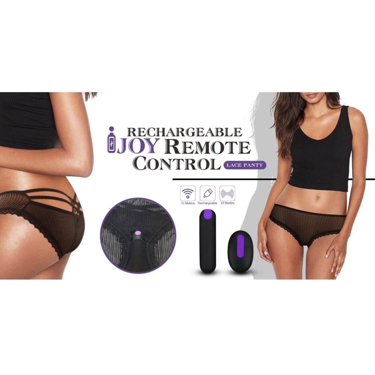 Wireless Remote Control Vibrating Panties 10Function Underwear Women Panties