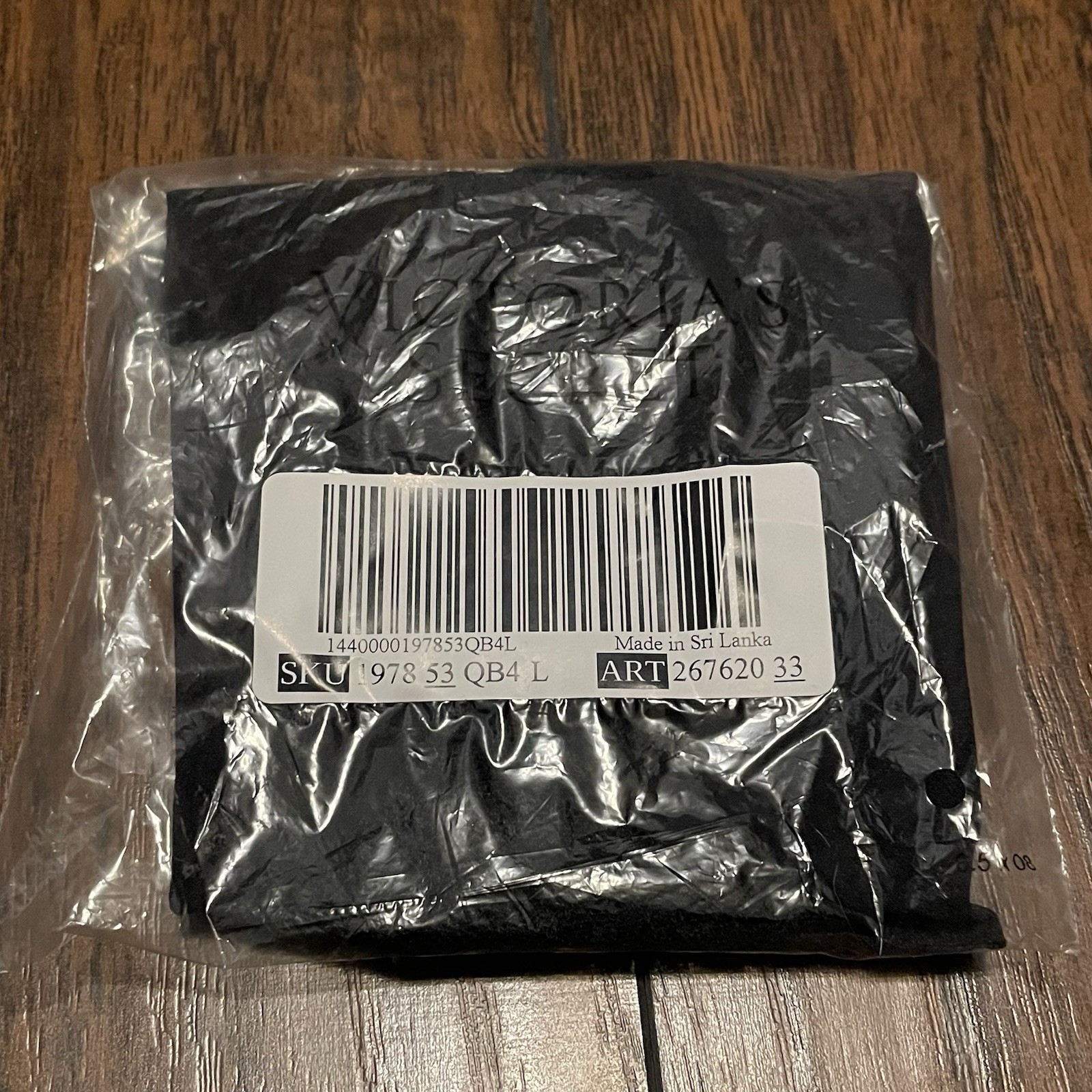 Victoria’s Secret NWT Black Underwear With Lace Trim Size L