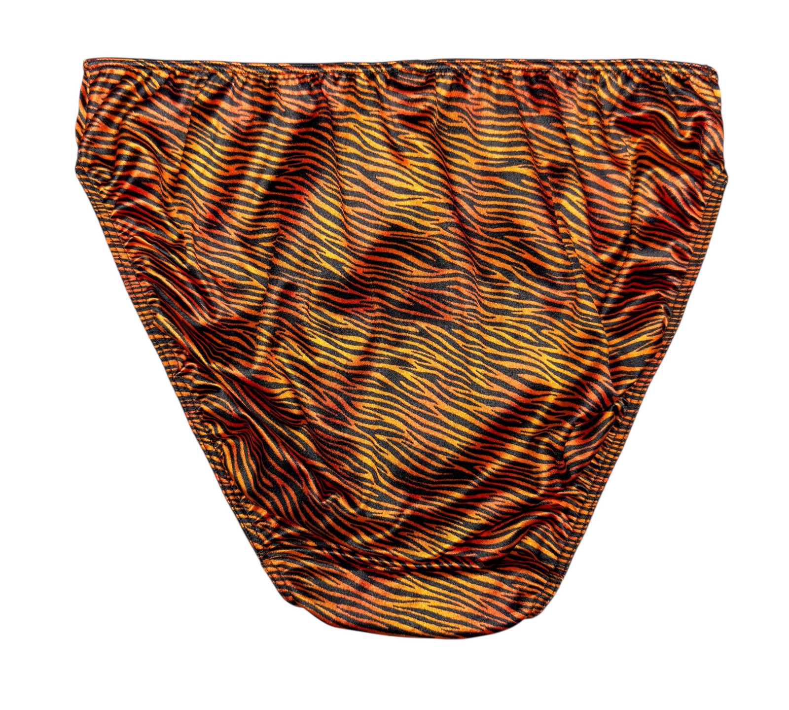 Second Skin Satin Hipster Panty Tiger Print L