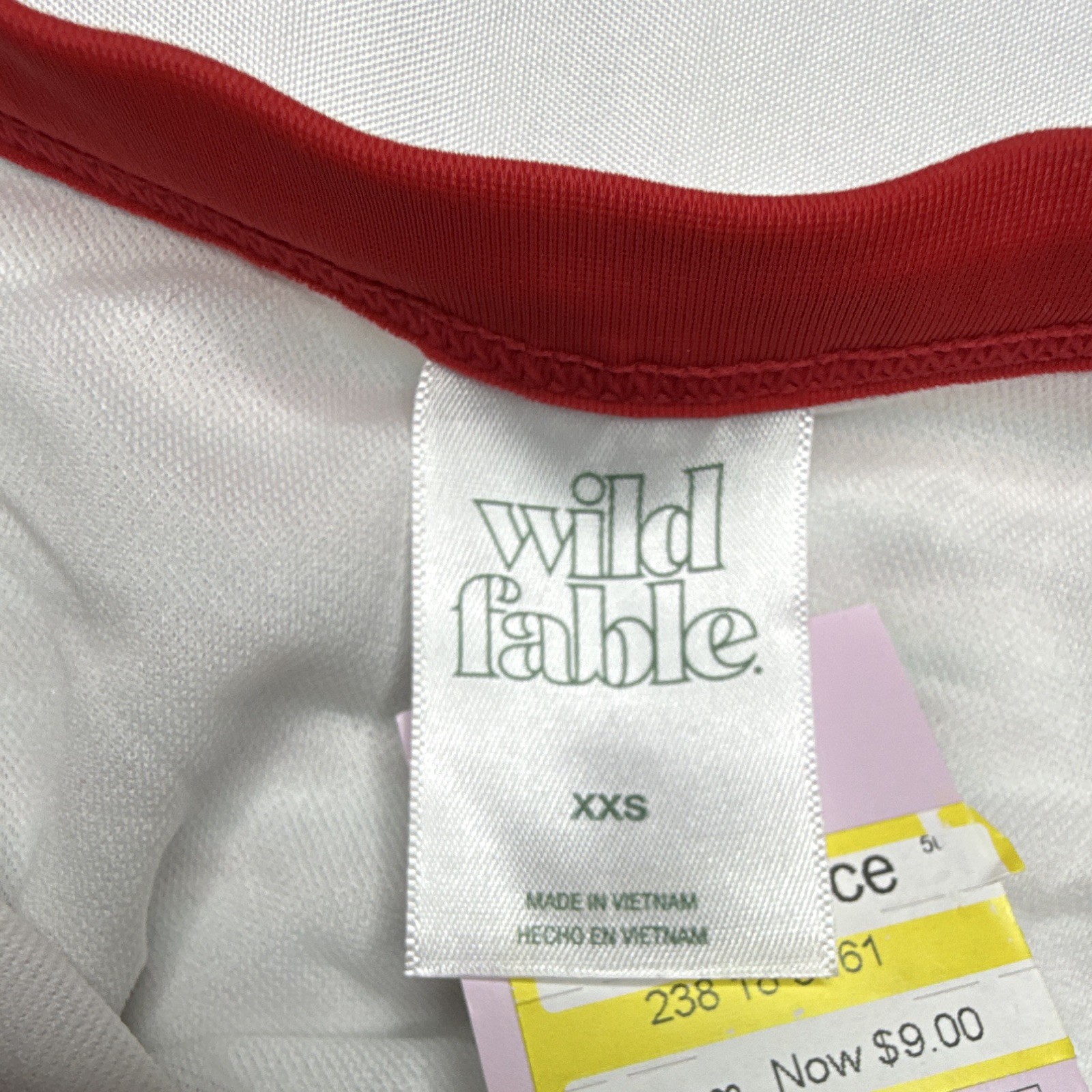 Wild Fable Women’s Striped Thong Panties XXS Mid Rise High Leg Cotton Blend