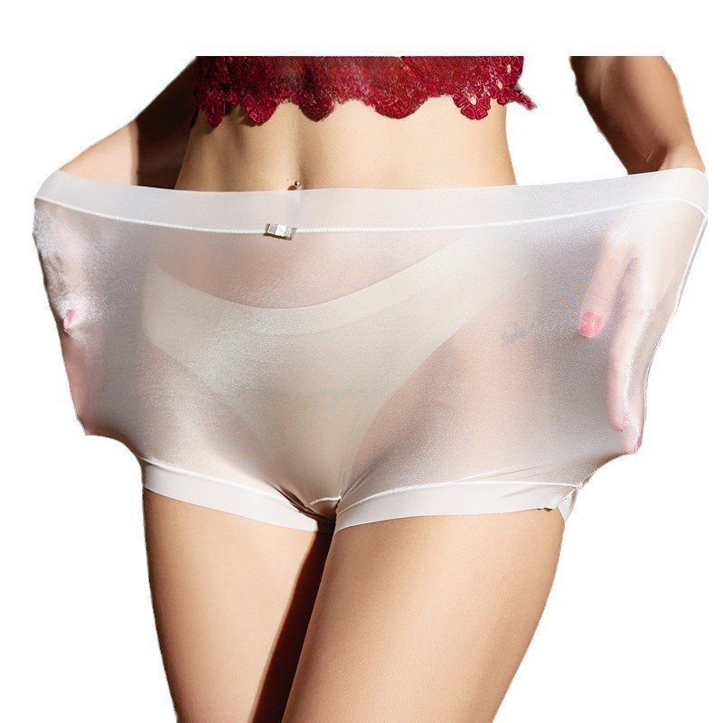 220lbs Sheer Thin Oil Shiny Glossy Boxer Shorts Underwear Panties Underpants