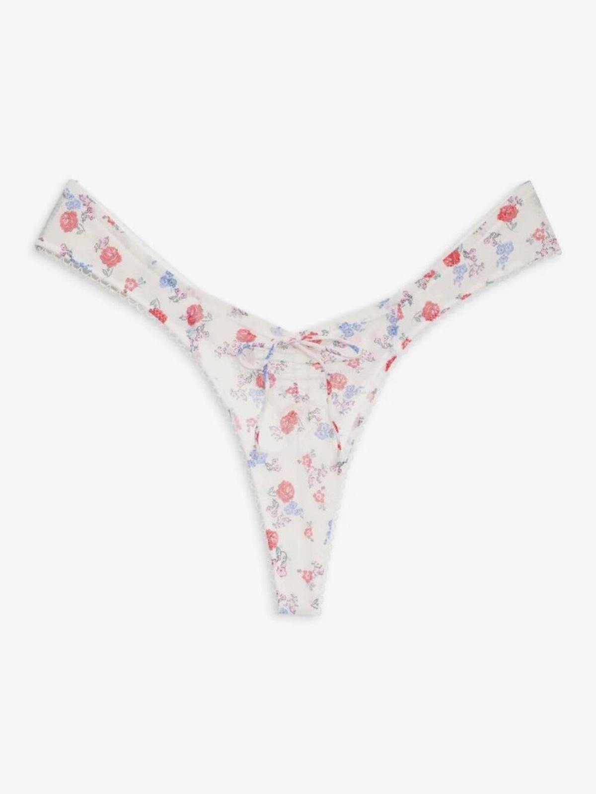 Ditsy Day For Love & Lemons Lottie Thong Panty | Red | XS | NWT