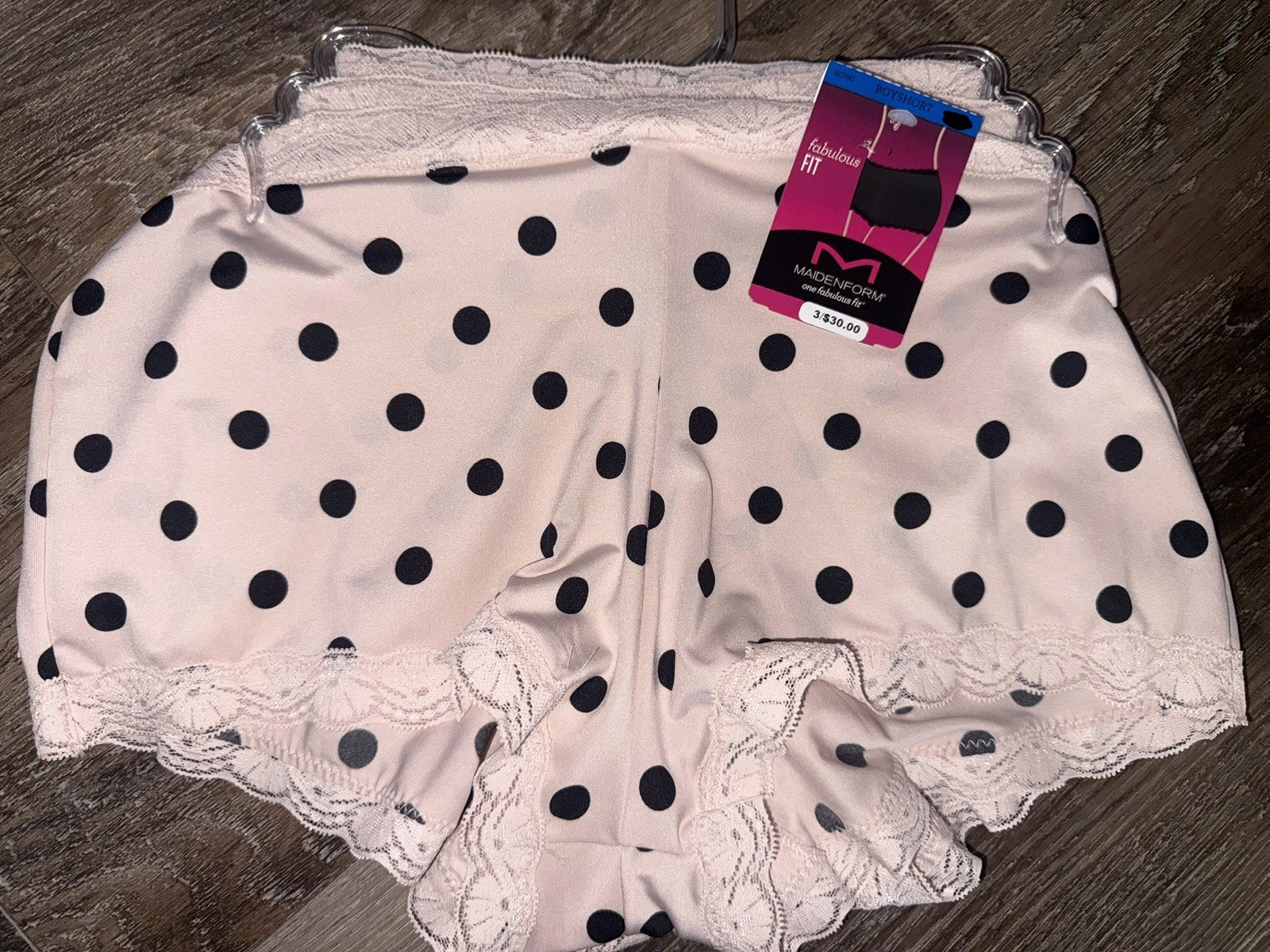 Maidenform 3-Pair Women’s Boyshort Underwear Polyester Blend Stretch (AC) ~ L
