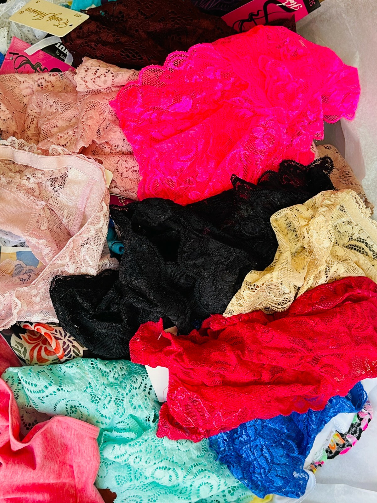 200 PCS Bulk Wholesale Bikini THONGS BoyShorts Assorted Underwear ASSORTED SIZE