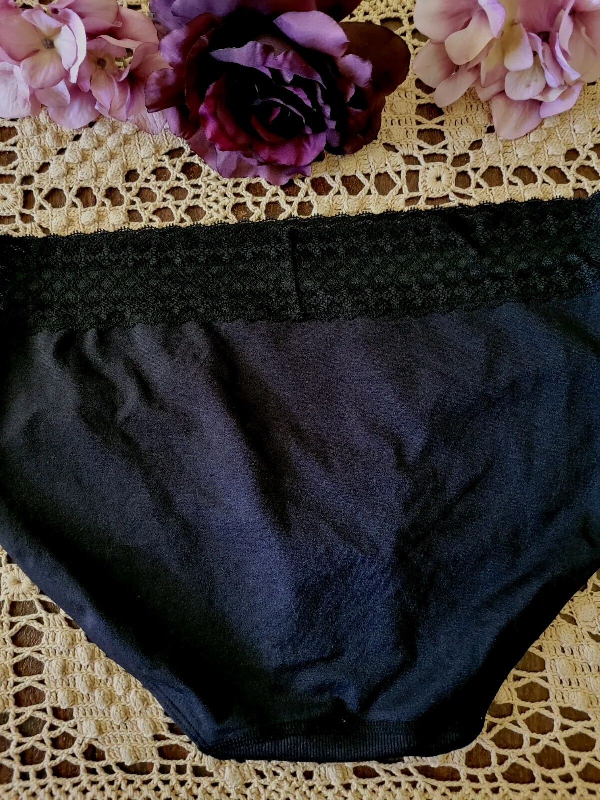 8/XL JOCKEY Microfiber SeamFree SeXy Lace Modern Fit Hipster Panty #2123 ~ Rare