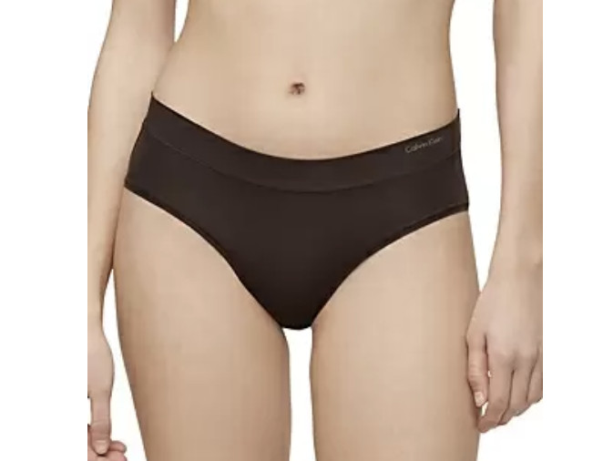CALVIN KLEIN One Size Dark Brown High Waist Hipster Panty NEW Womens O/S XS-XL