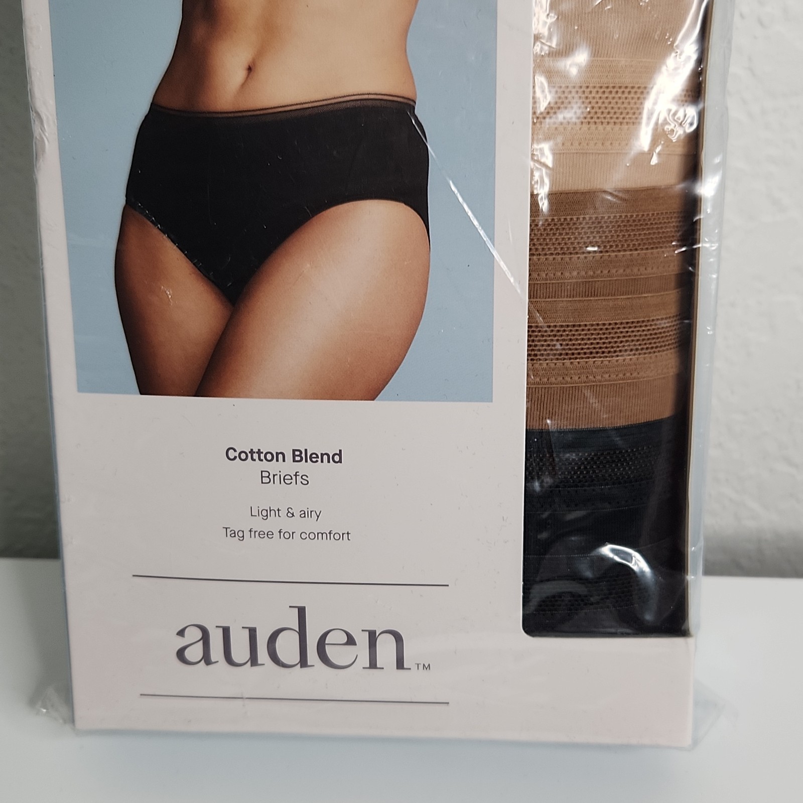 NWT Auden 6 Pair Cotton Blend Briefs Panties Multi Color Size XXL 17 Tag Free