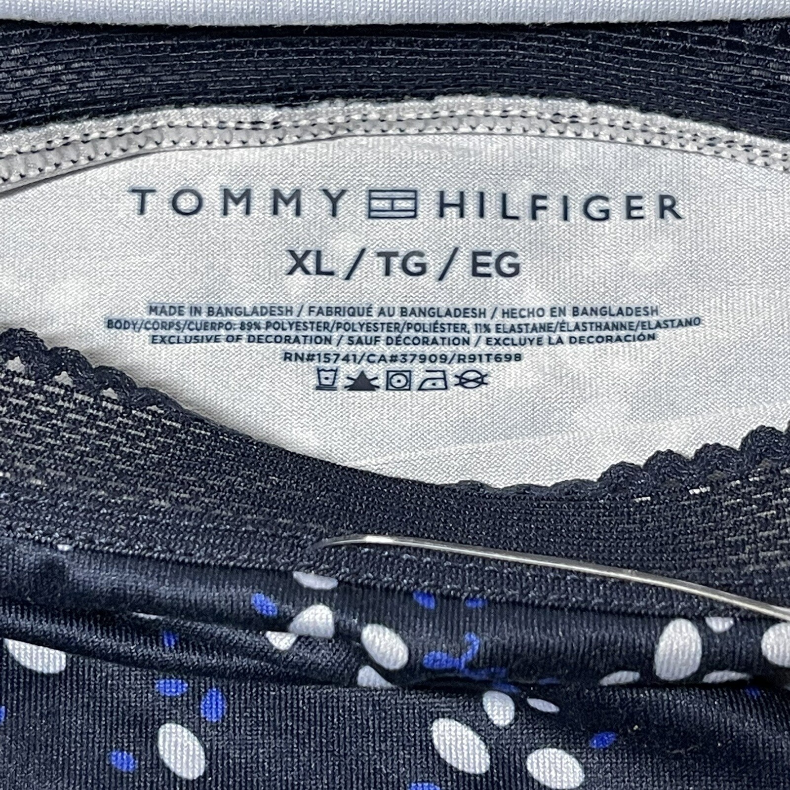 TOMMY HILFIGER 3 PK Womens Size XL Multicolor BIKINIS UNDERWEAR PANTIES Tag less