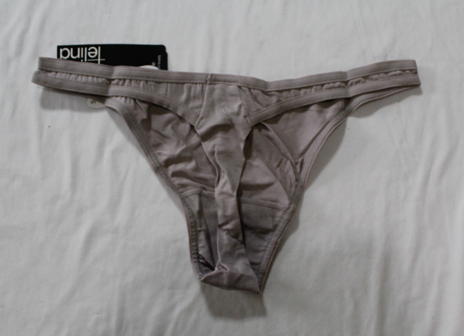 Felina Women’s So Smooth Ultra-Soft Modal Low Rise Thong DH3 Grey Small NWT