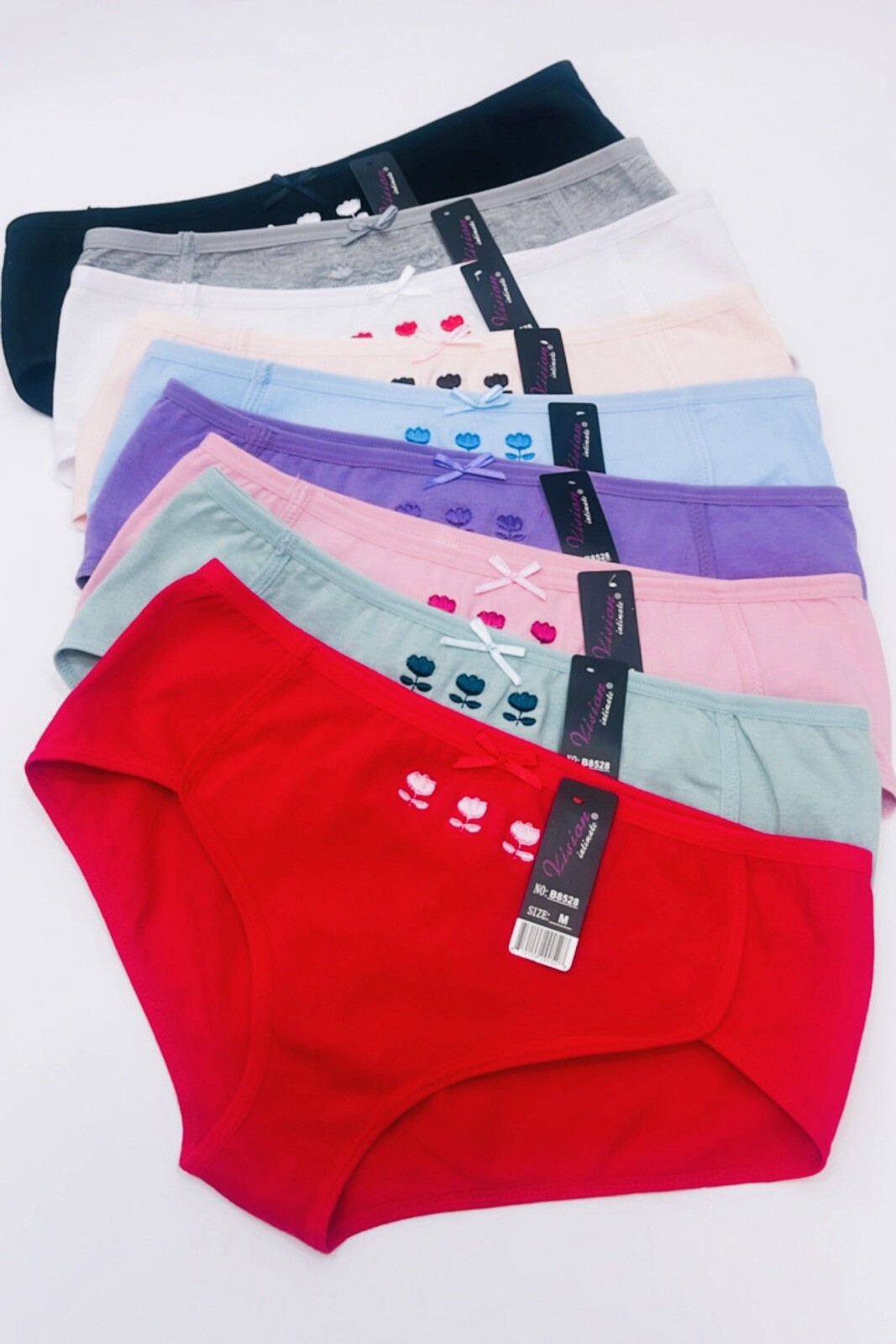 Boyshorts Sports Short Panties 6-12 Undies 95% Cotton Sporty Knicker 8528 S-XL