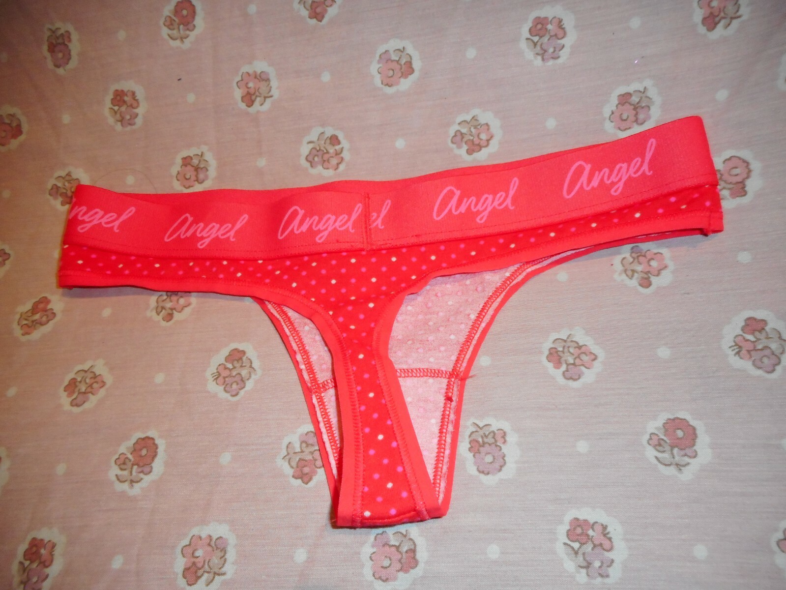 Victoria’s Secret Red Multi Color Thong/String Panty Sizes XP & Medium
