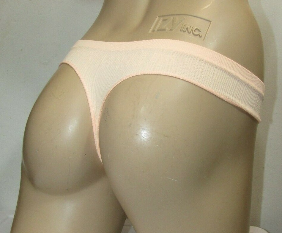 Victoria’s Secret Pink Seamless Thong Panties Orange Sz XSmall NWT