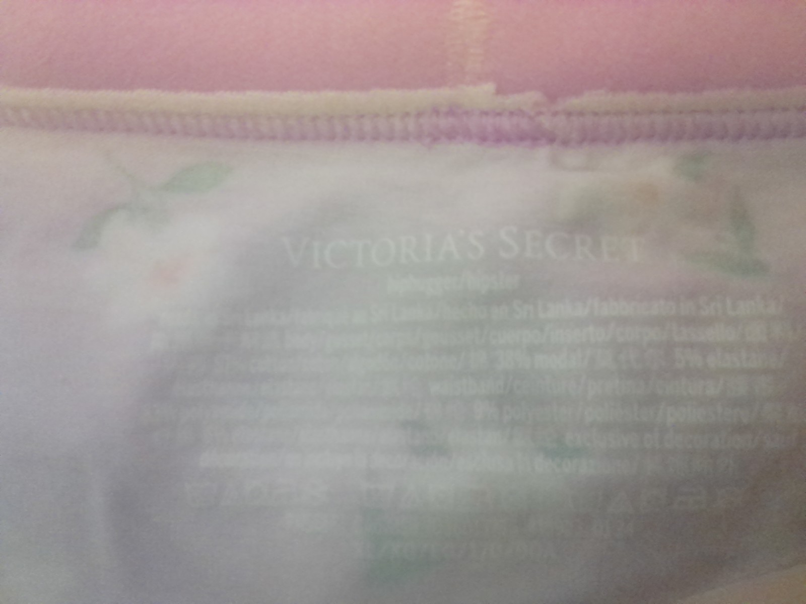 NWT. Victoria’s Secret Hipster Pink Daisy Tagless XL