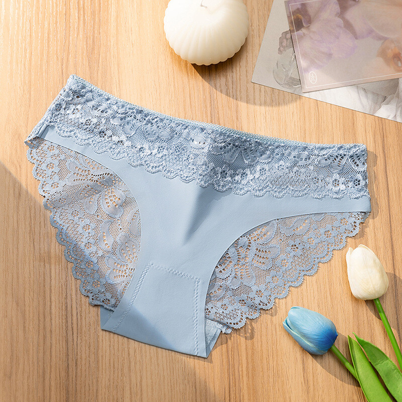 7PCS/LOT Sexy Lady Womens Low Waist Lace Panties Brief Bikini Underwear Lingerie