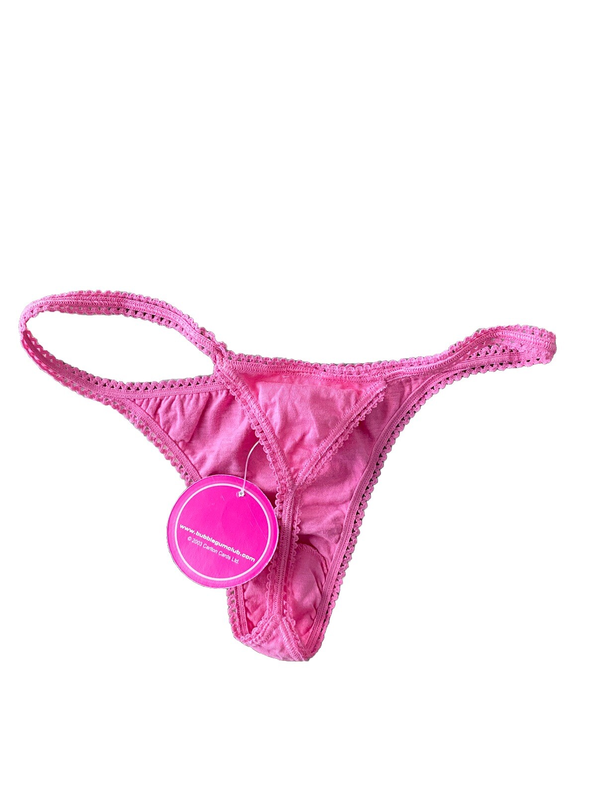 Bubblegum ladies Multi Babe Logo ￼Thong /Under Wear in Pink, brand new Size10/12