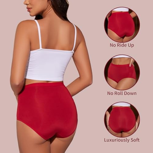 Womens Underwear Pack,C XX-Large 6pack-3color-royal Blue,burgundy,rosy Red