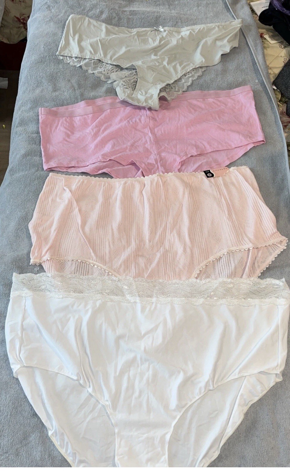 Lot Of 4 Multi Style PANTies Size 12 Multi Style Serenada, Joe Boxer, Secret tr