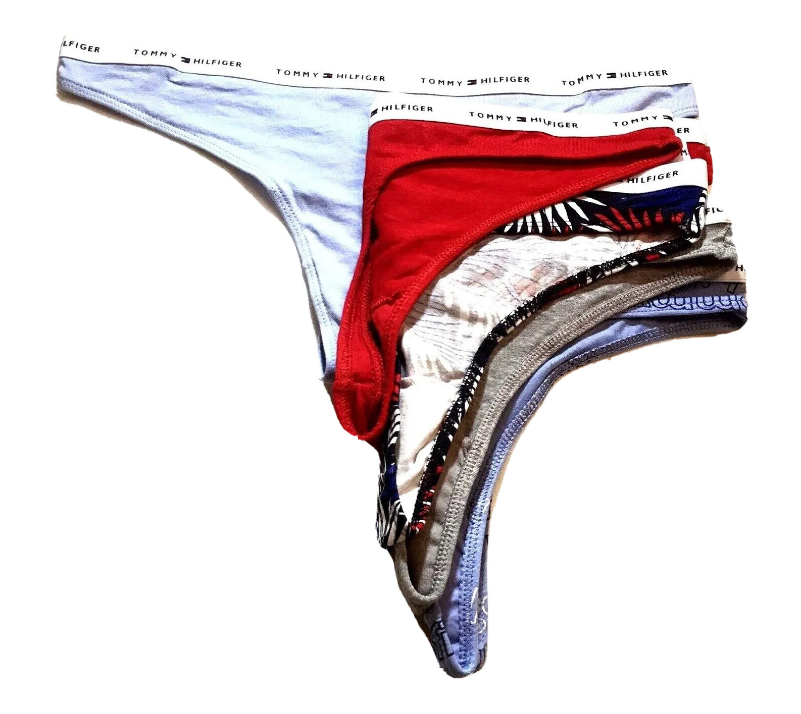Tommy Hilfiger -XLG- Thong Women’s Cotton Panties – 5 Pack – See Description