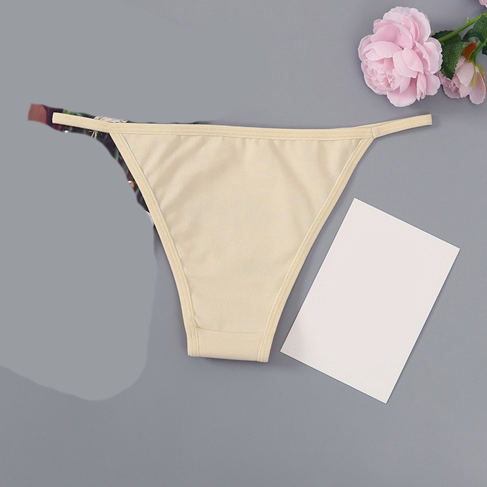 Half Hip Sexy Briefs for Women with Thin Straps Low Waist Breathable Design