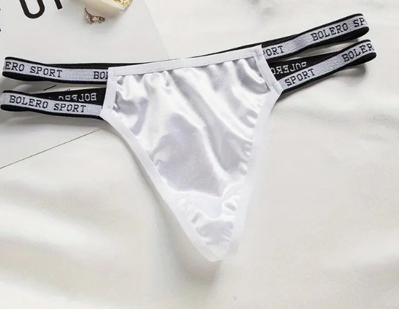 Beautiful silky thongs satin sporty T-back thongs satin sexy underwear