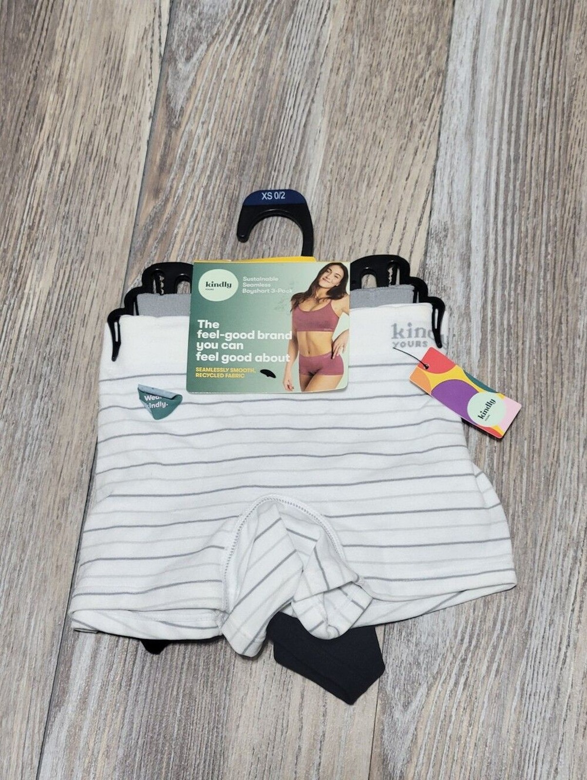 Kindly Yours 3 Pack Boyshorts Underwear Womens Size XS