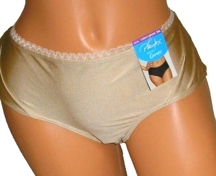 Panties Lingerie Playtex Love My curves Beige Cheeky Hipster 2XL Adult Gift