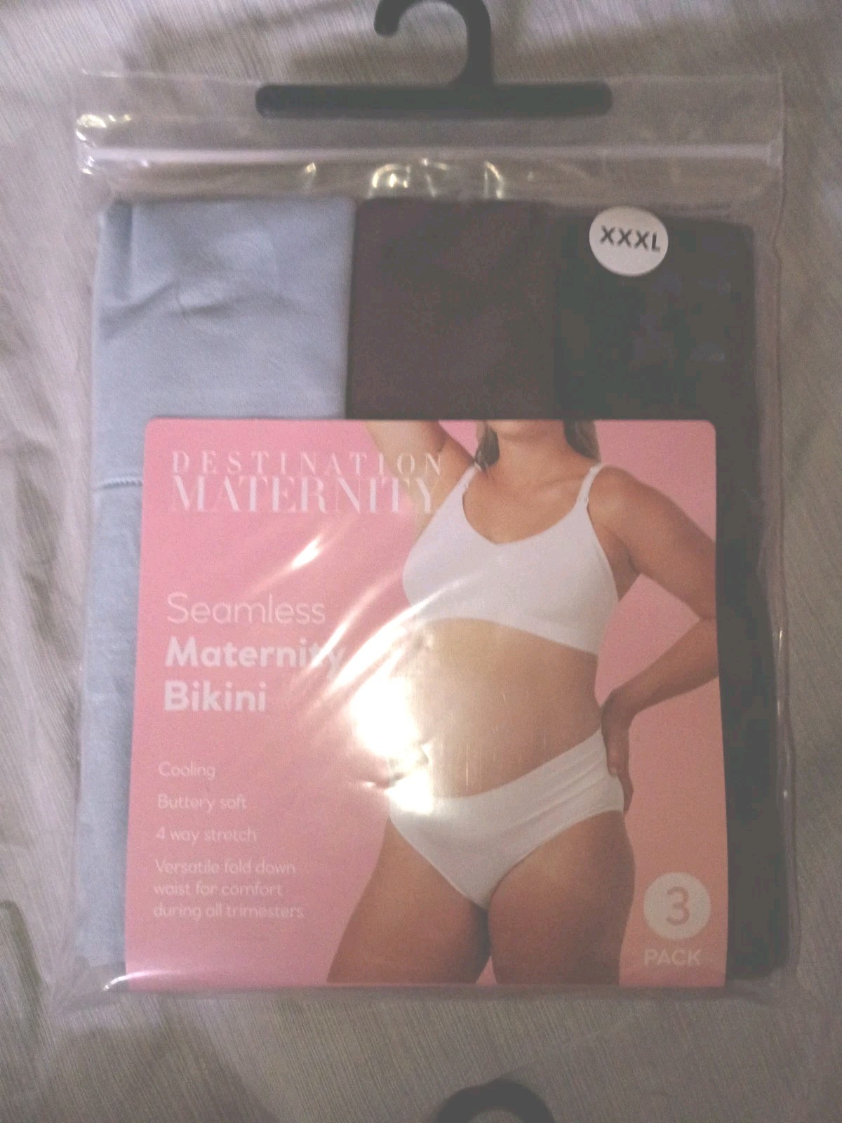 Destination Maternity Size XXXL Seamless Maternity Foldover Bikini Briefs