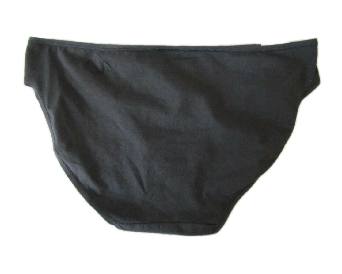 NWT Calvin Klein Style# QD3644 Size L Cotton Blend Bikini Panty Black!