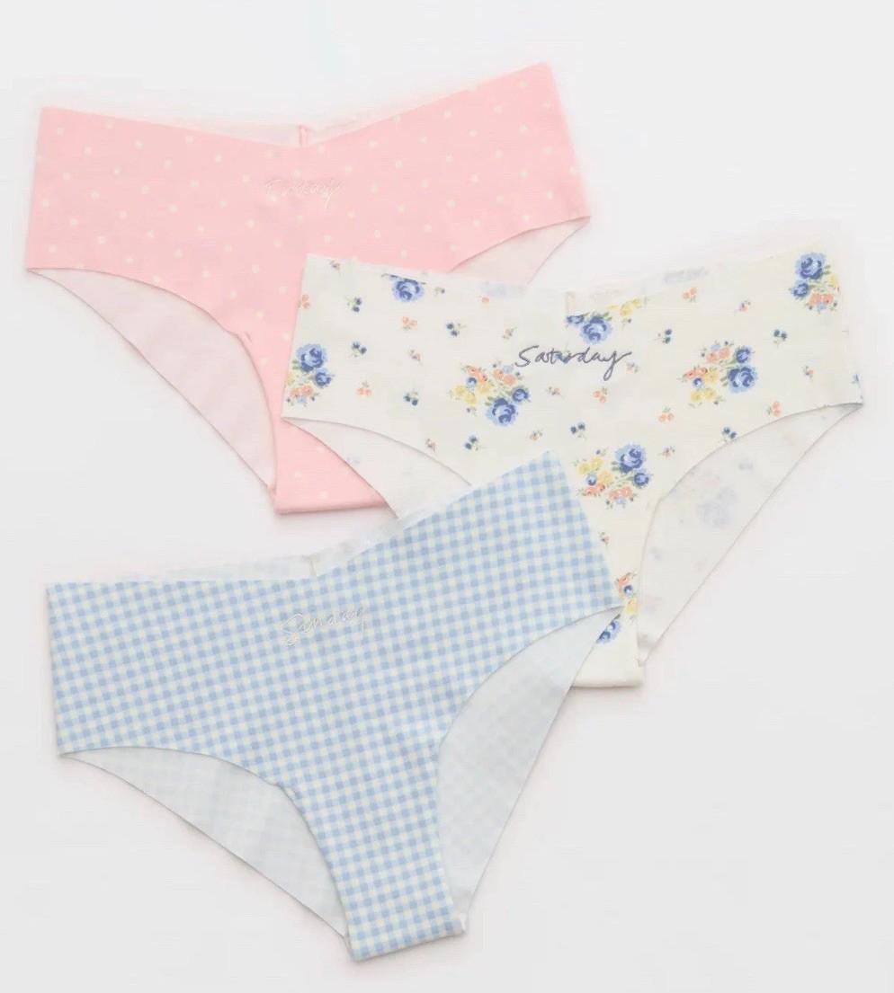Aerie x Emily + Meritt Weekend Cheeky Underwear Multipack Size XS