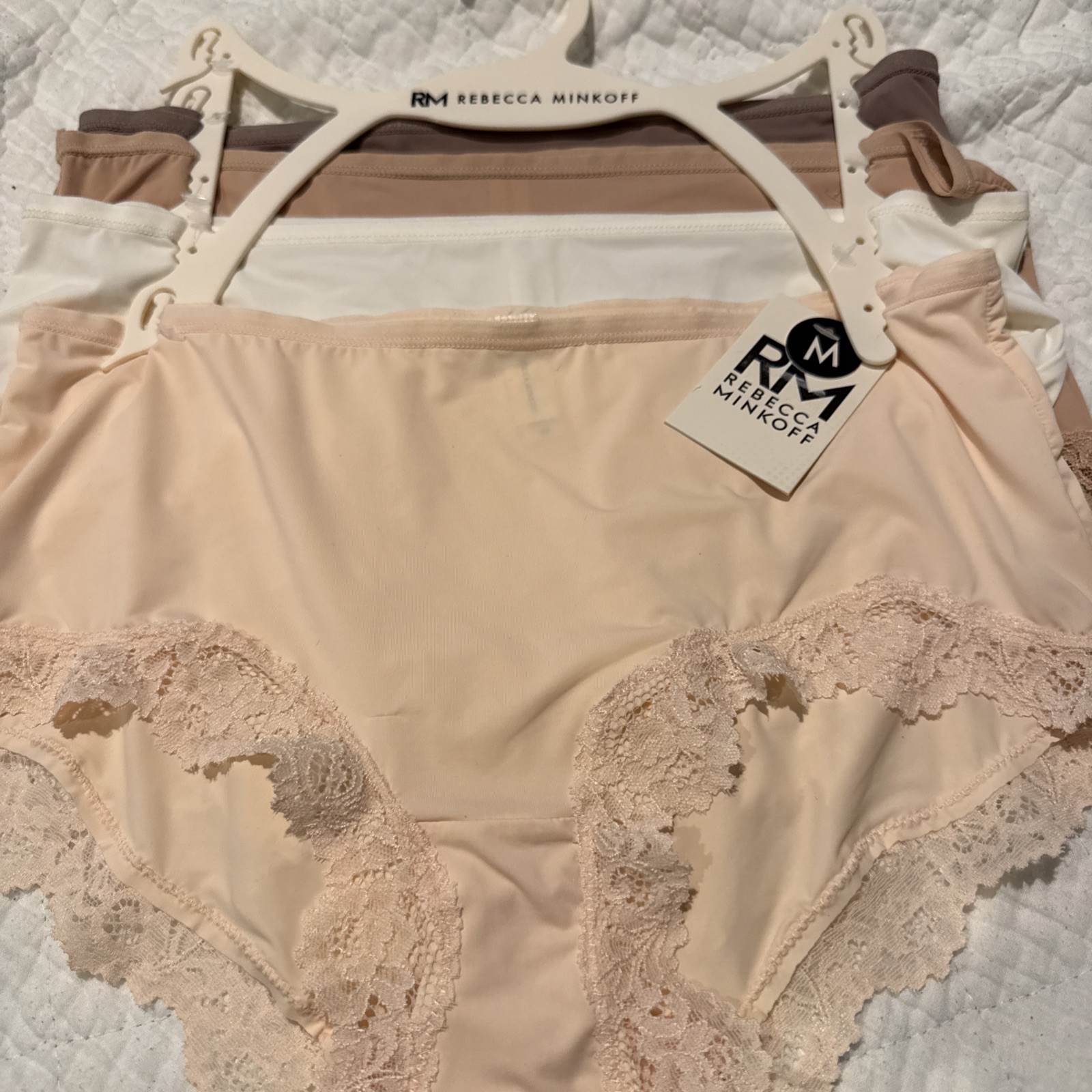 Rebecca Minkoff Boyleg Panties 4 Pair Underwear Size Medium Nylon Elastane