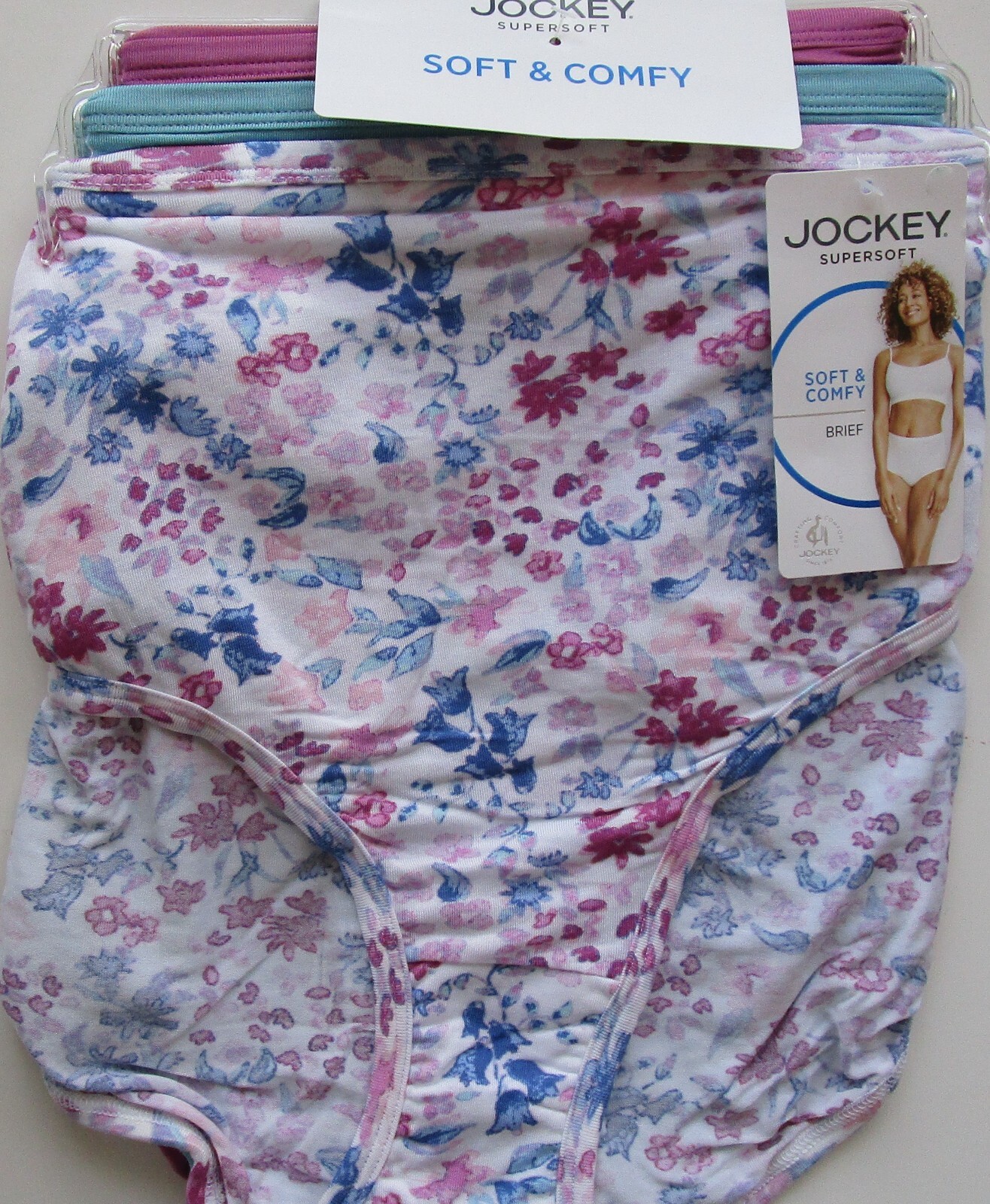 Jockey Modal Stretch Supersoft Brief Pantie 3 Pack Style 002073 Size 9 XXL NWT