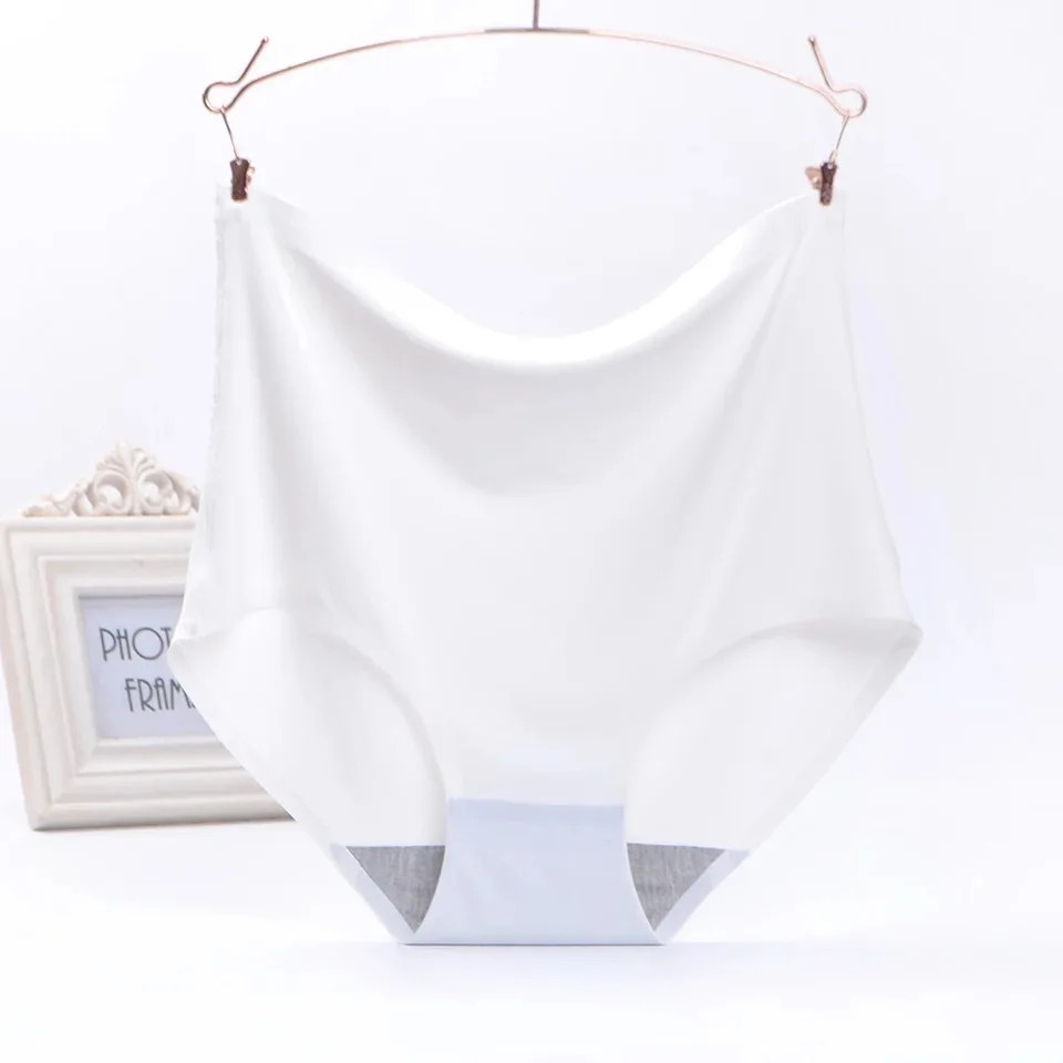 Seamless Panties Plus Size High Waist Soft Stretch Breathable Underwear Fit