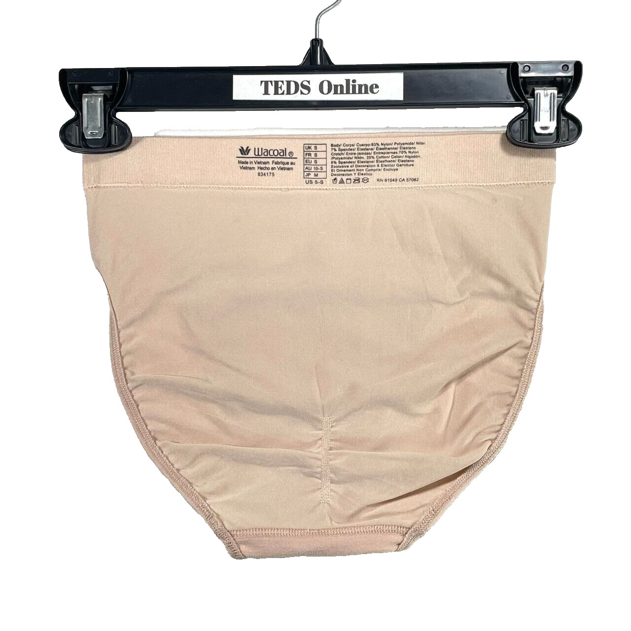 NWOT 1-Pack Wacoal Women’s S B-Smooth High-Cut Brief Underwear 834175 Nude