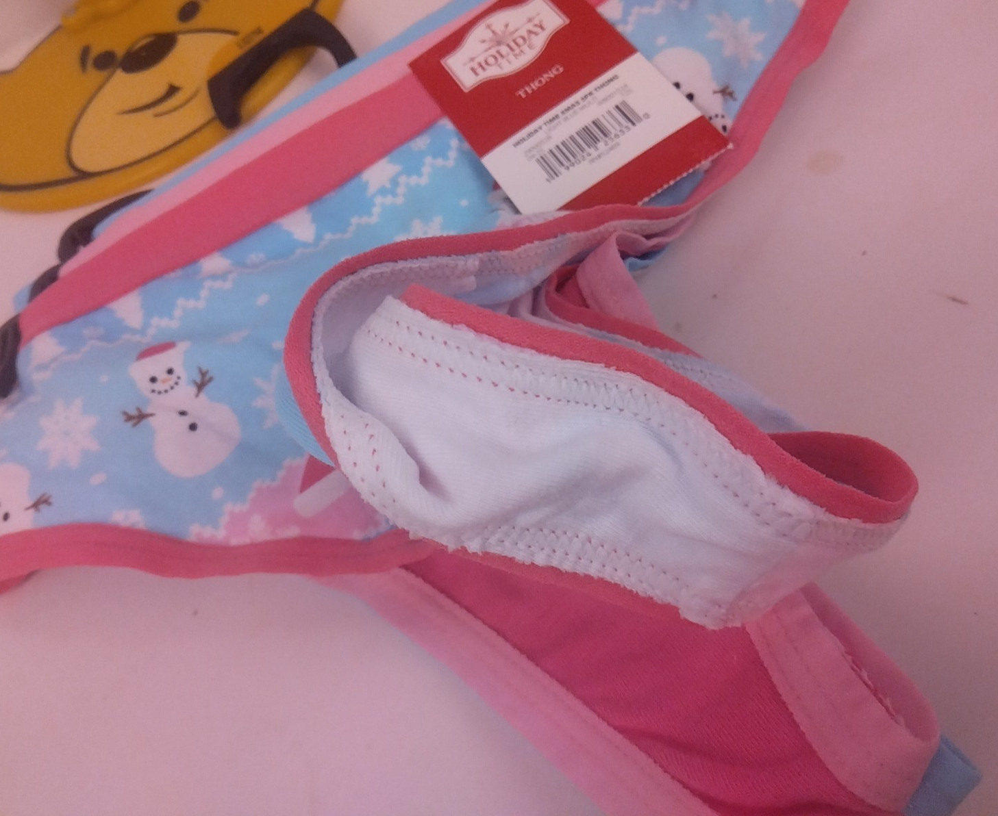 Holiday Time 3 Pack Ladies Christmas Thongs Size L(12-14) – New. (64)