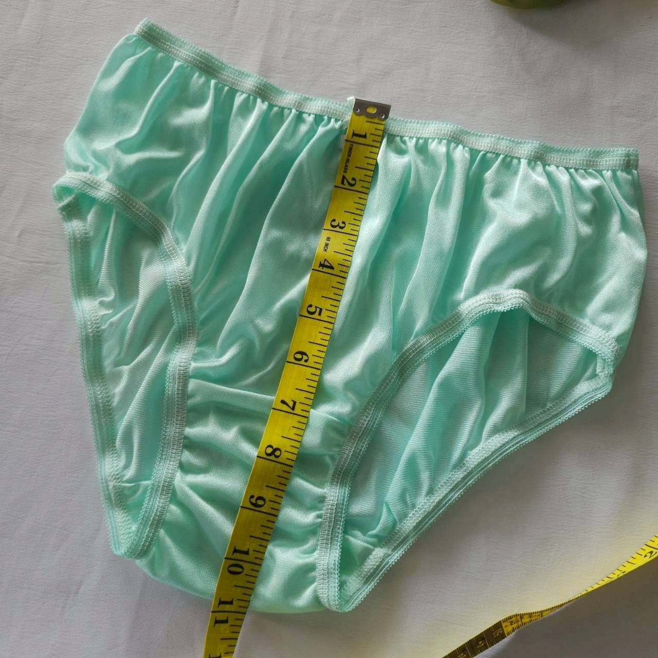 6pcs Bikini Women Underwear Light Nylon Panties Soft Briefs Hip 38″-42″ XL/Green