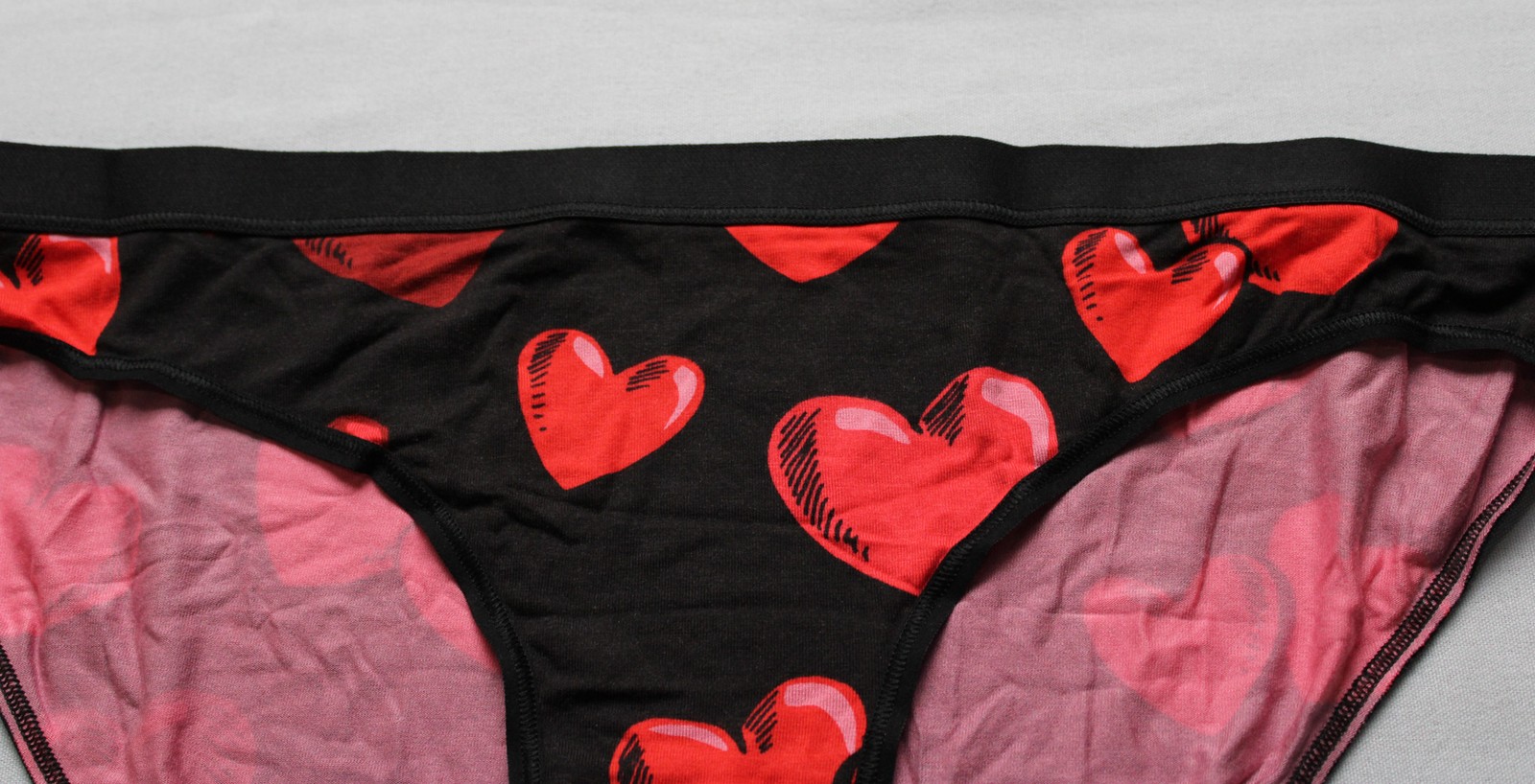 MeUndies Womens UltraModal Core Bikini Brief Panties AR8 Floating Hearts Size XL